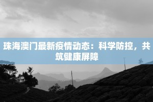 珠海澳门最新疫情动态：科学防控，共筑健康屏障