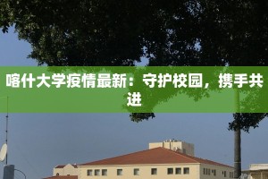 喀什大学疫情最新：守护校园，携手共进