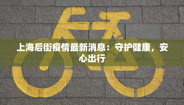 上海后街疫情最新消息：守护健康，安心出行